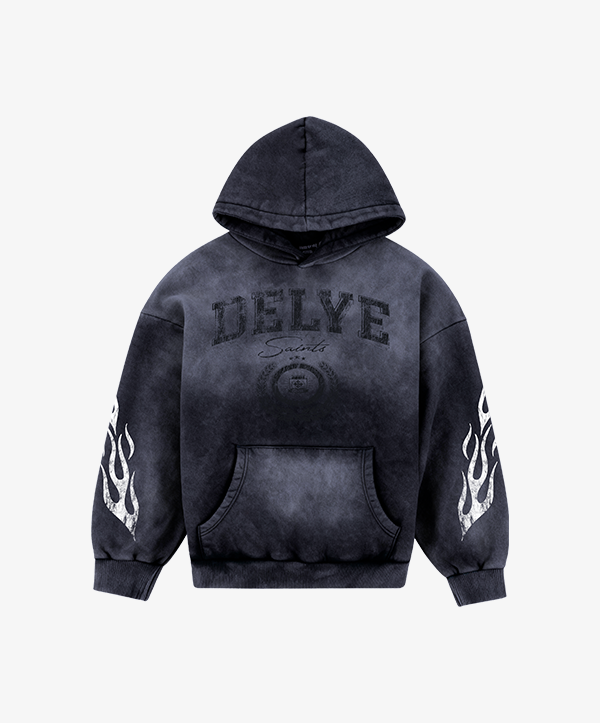 Washed Hoodie Blue